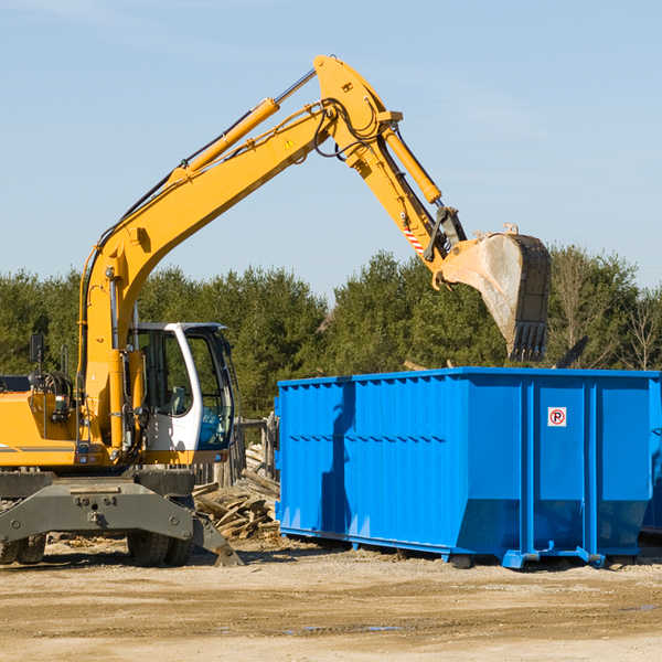 how many times can i have a residential dumpster rental emptied in Hudson Michigan